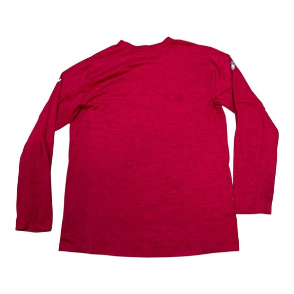 Nike NFL Arizona Cardinals Red Long Sleeve Dri-FIT Shirt Mens L Onfield Apparel - Picture 4 of 6